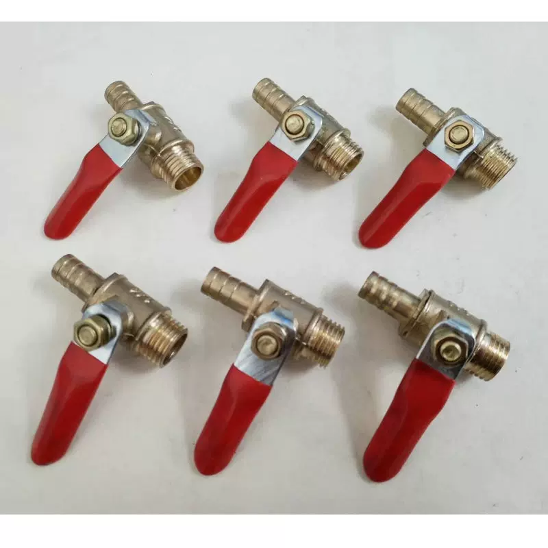 供应红柄小球阀 纯铜红柄小球阀 宝塔球阀2分/3分/4分软管球阀
