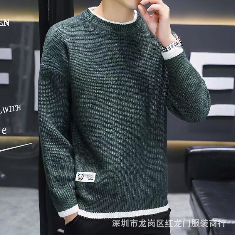2022 Autumn and winter new stylish thick pullover sweaters for men and warm wool sweaters, wholesale from foreign trade sources at street stalls pic 22