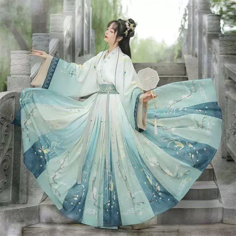 Оригинальный Hanfu, летняя юбка для студентов, китайский стиль