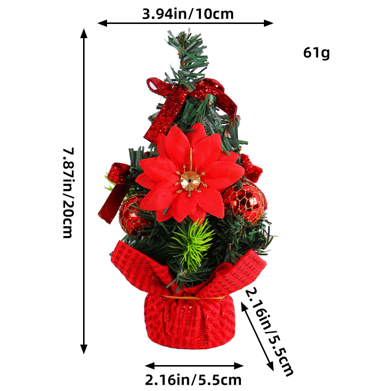 Adornos Navideños Miniatura de Hong Kong Love, Venta al por Mayor en Amazon, Pequeño Árbol de Navidad, Decoraciones Navideñas para Mesa de Restaurante