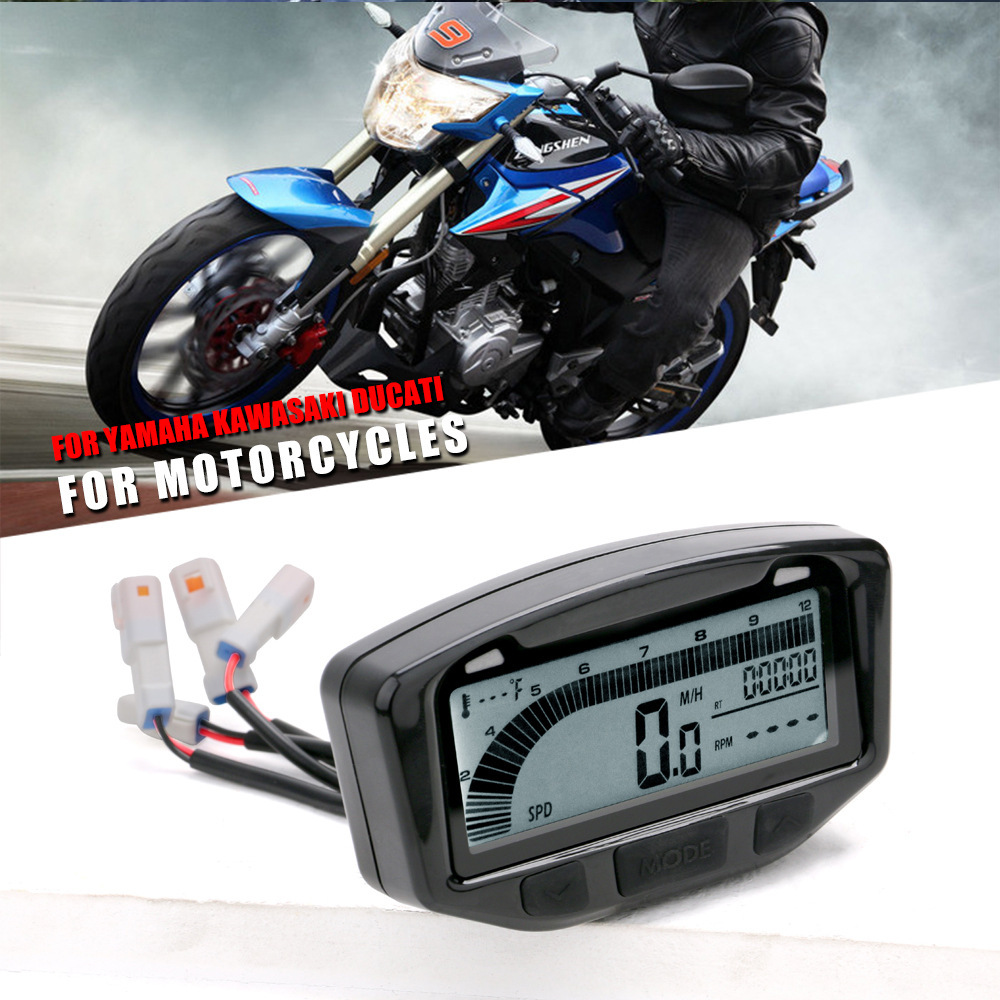 Cross-border new motorcycle modified yacht UTV/ATV universal LCD instrument assembly speed odometer code meter