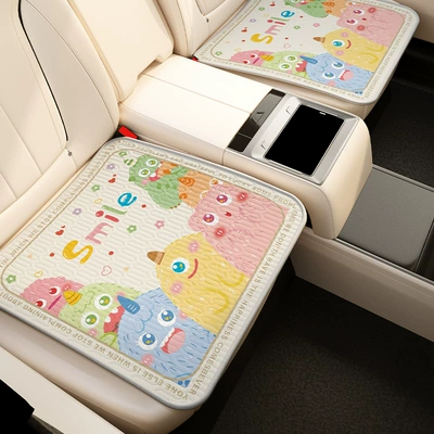 Motorcycle cushion – Anti-Slip Mat Seat Cushion - velvet-little-monster-cool-tencel-car-seat-cushion-rounded-corners-on-four-sides-3030cm-only-for-lazy-people-supports-machine-washing