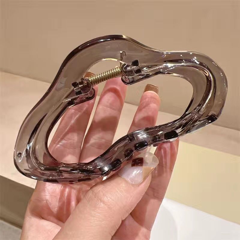 高級クラウド大型サメクリップヘッドドレス気質ヘアクリップ女性用ヘアクリップ後頭部クリップサメクリップLサイズ|undefined