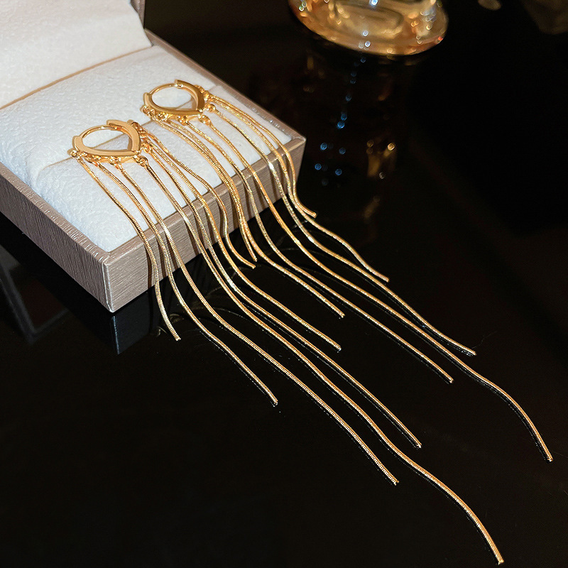 11#Ear buckle-golden (real gold plating)