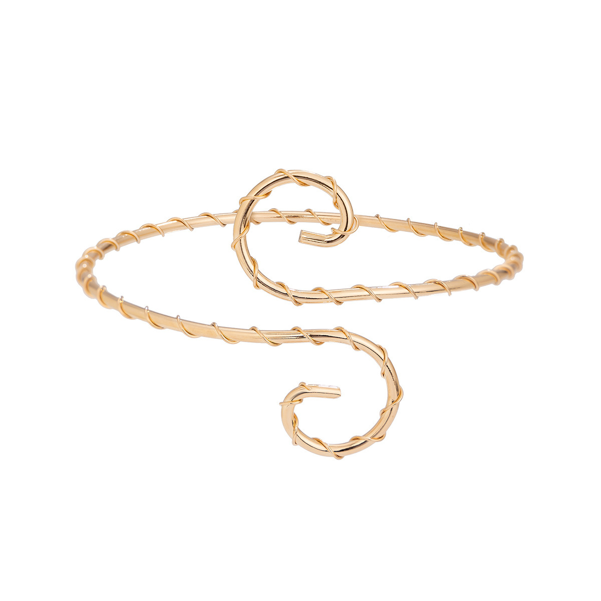 Wholesale Jewelry Simple Style Geometric Iron December Birthstone Turquoise Inlay Arm Bracelet display picture 31