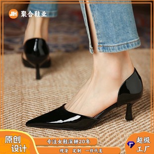 699-1 �¿ʽ�пռ�����ЬŮ��ɫ��Ƥ���^�߸�ЬŮ�⴩35-43�a