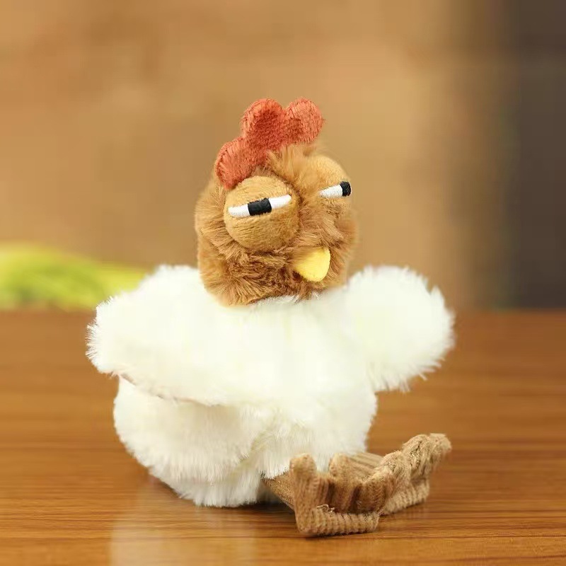Lovely cute chick colgante juguetes de peluche Chickpea puesta de huevo muñeca bolsas colgantes llaveros muñecas