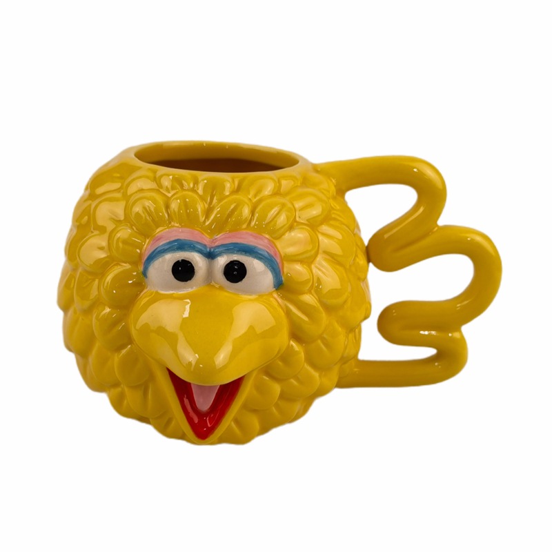 Taza de cerámica 3D con diseño de pájaro, taza de agua para parejas, regalo de oficina