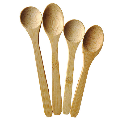 Wholesale Japanese long-handled spoon ice cream honey wood spoon creative coffee spoon stirrer bamboo spoon LOGO