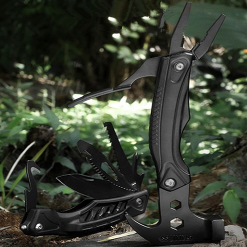 户外多功能羊角锤26合一多用钳维修工具便携露营折叠刀万用钳组合