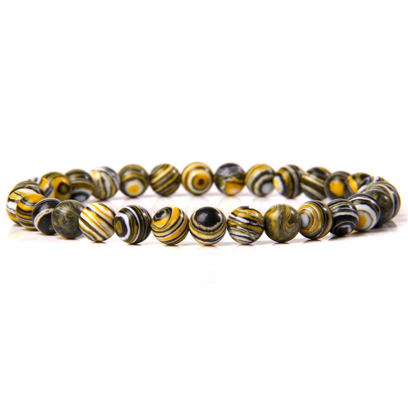 18g Weight Bracelets Classification Natural Stone Chain Material 1 Piece Quantity Holiday, Daily Occasion natural stone Material Round Pattern Unisex Gender Beaded Design Casual, Simple Style Style Casual Simple Style Round Natural Stone Wholesale Bracelets 5