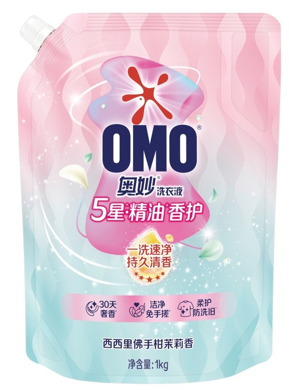 奥妙精油香护洗衣液1.9kg /1kg/2kg香氛玫瑰幽莲持久留香洁净去顽|undefined