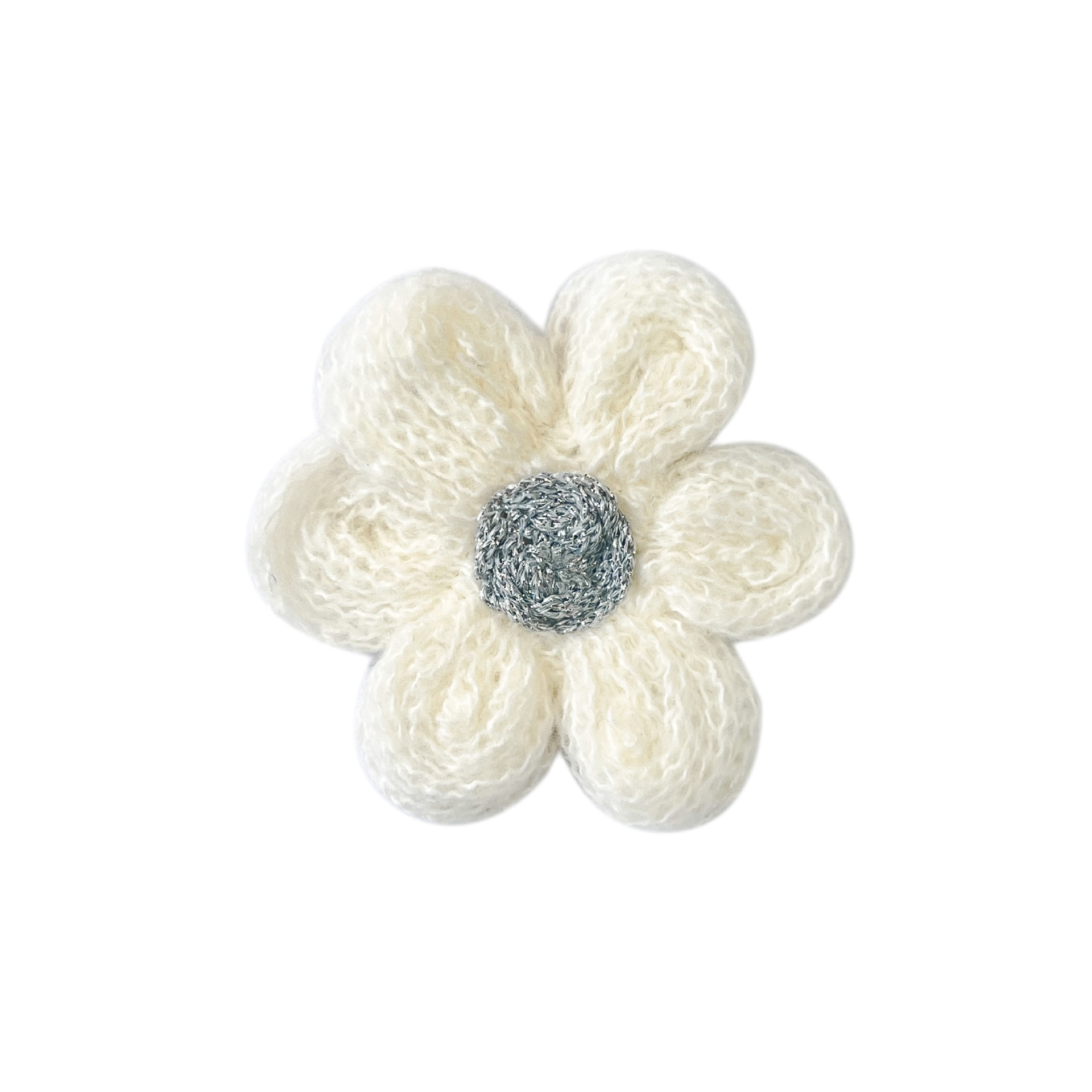Flor de feltro de mano adorable ropa infantil accesorios flores suéter de invierno suéter de lana hecha a mano flores