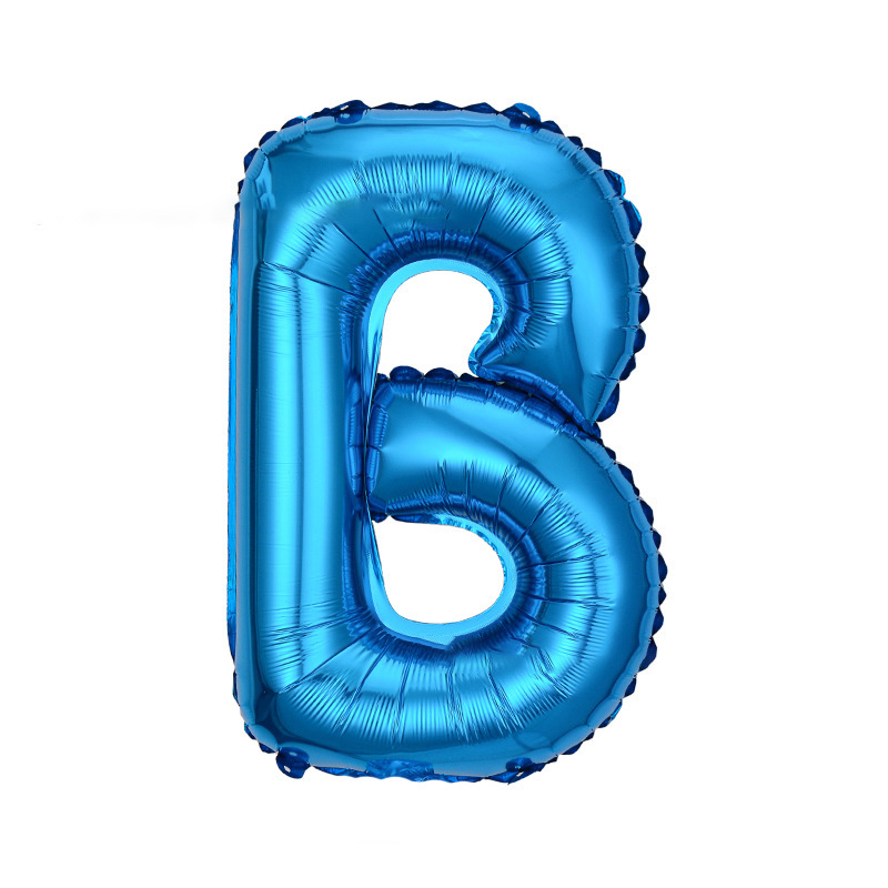 16 pulgadas letras inglesas globo rosa oro oro plata película de aluminio fiesta de cumpleaños fábrica al por mayor letra fiesta