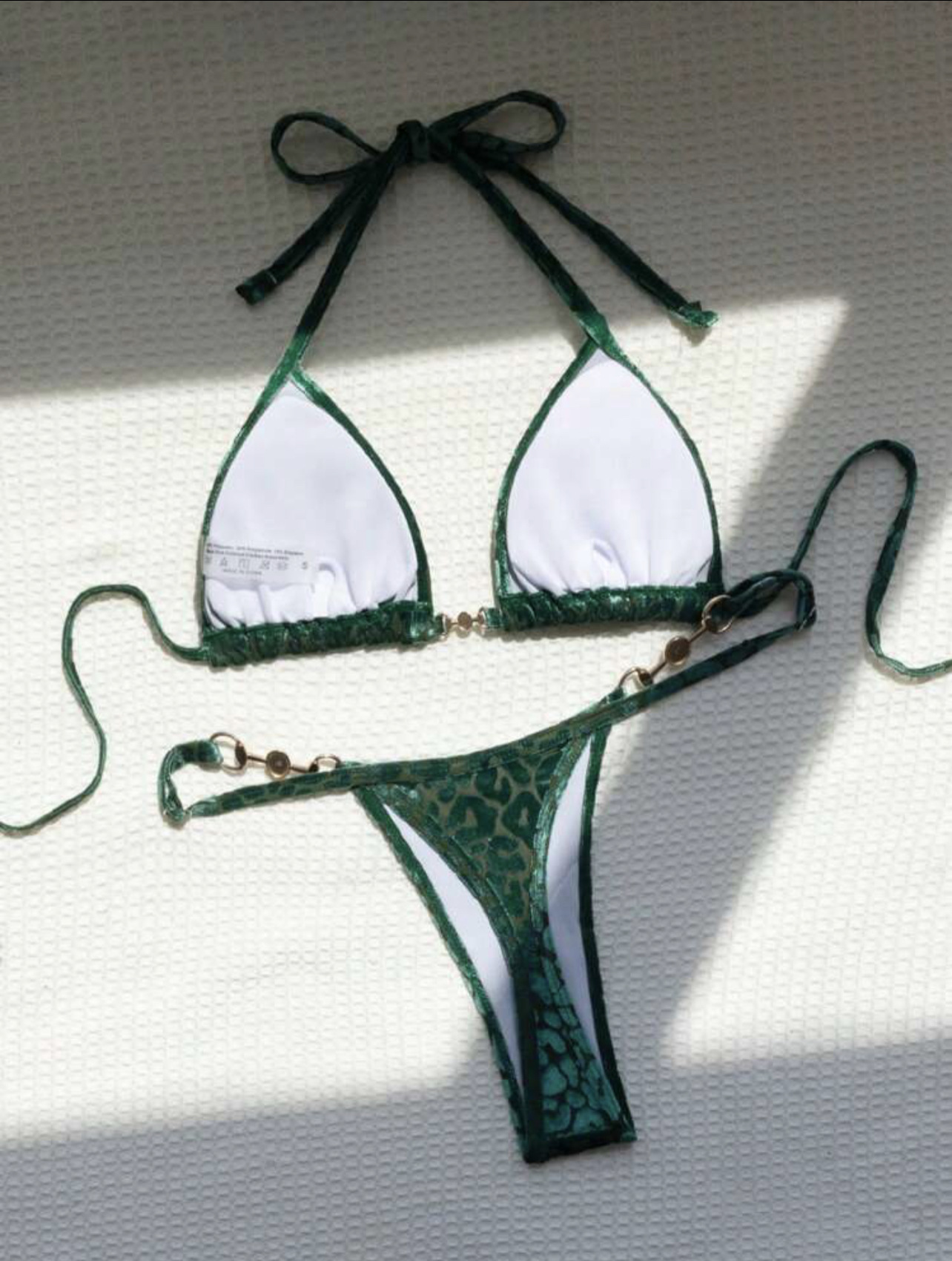 Frau Leopard 2-teiliges Set Bikinis Bademode display picture 10