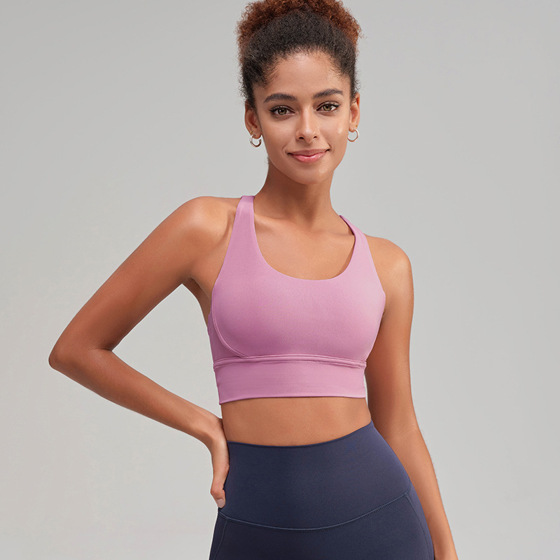 Ropa de yoga, espalda cruzada, ropa interior deportiva, a prueba de golpes, anti-caída, sujetador de yoga, chaleco de fitness, alta resistencia