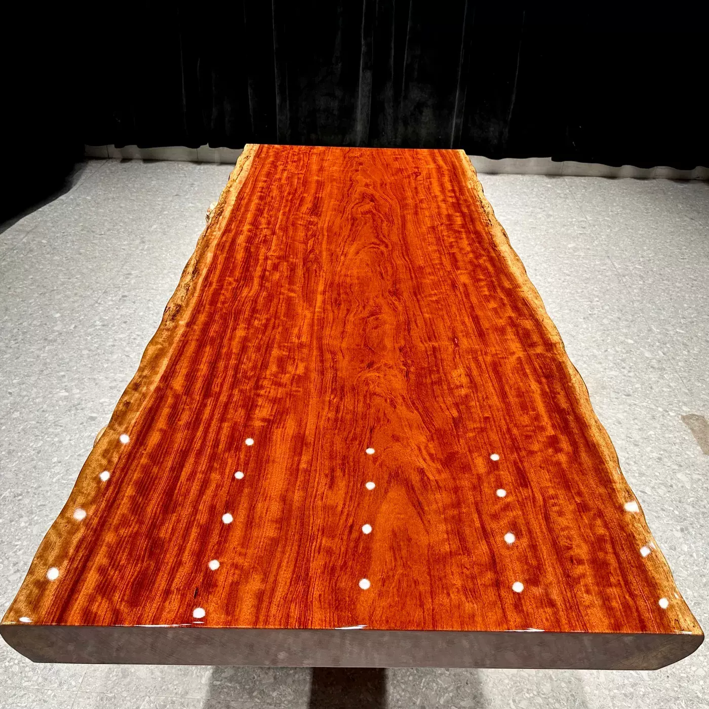 实木大板巴花黑檀办公桌会议桌原木简约餐桌老板桌奥坎茶桌书桌