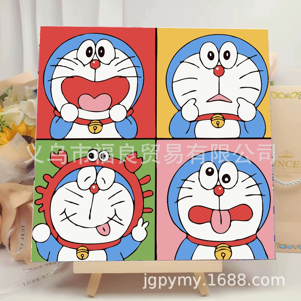 Набор алмазной мозаики DIY 30×30 см, деревянная рама, стразы и инструменты для выкладки