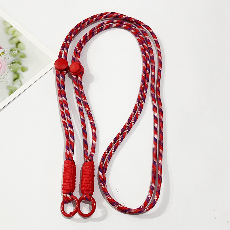Cordón de teléfono móvil ajustable tejido anudado correa cuerda desmontable crossbody cuerda de teléfono móvil correa de teléfono móvil se puede llevar de vuelta
