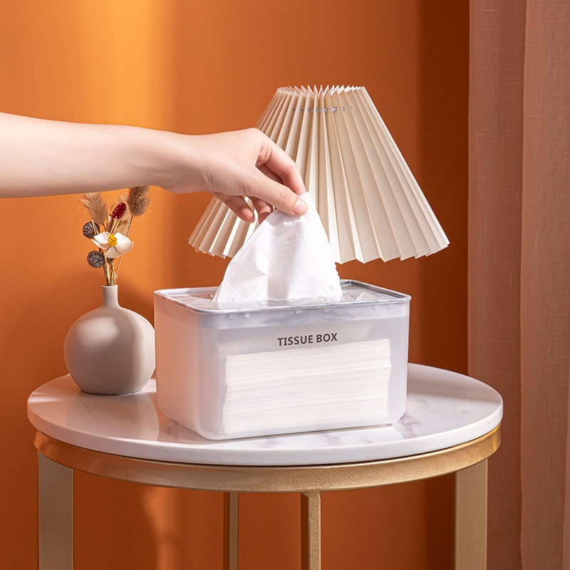 Caja de pañuelos caja de pañuelos hogar sala de estar comedor mesa de café nórdico simple multifuncional creativo lindo control remoto almacenamiento