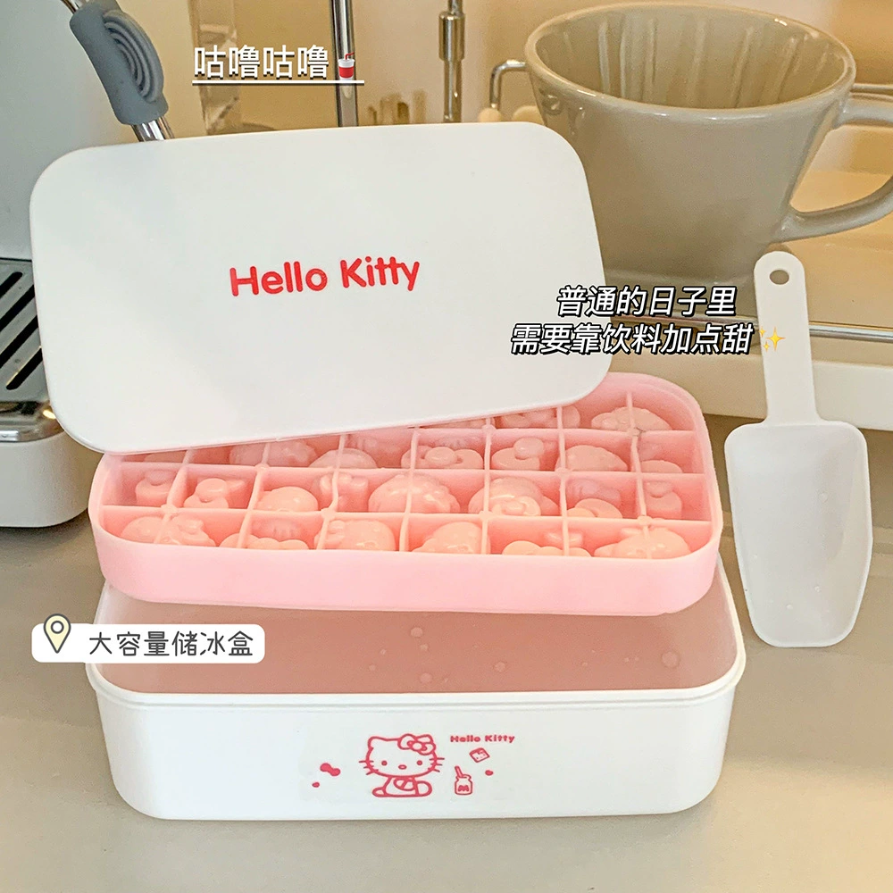 Hello Kitty, silicone mold, cartoon ice cubes