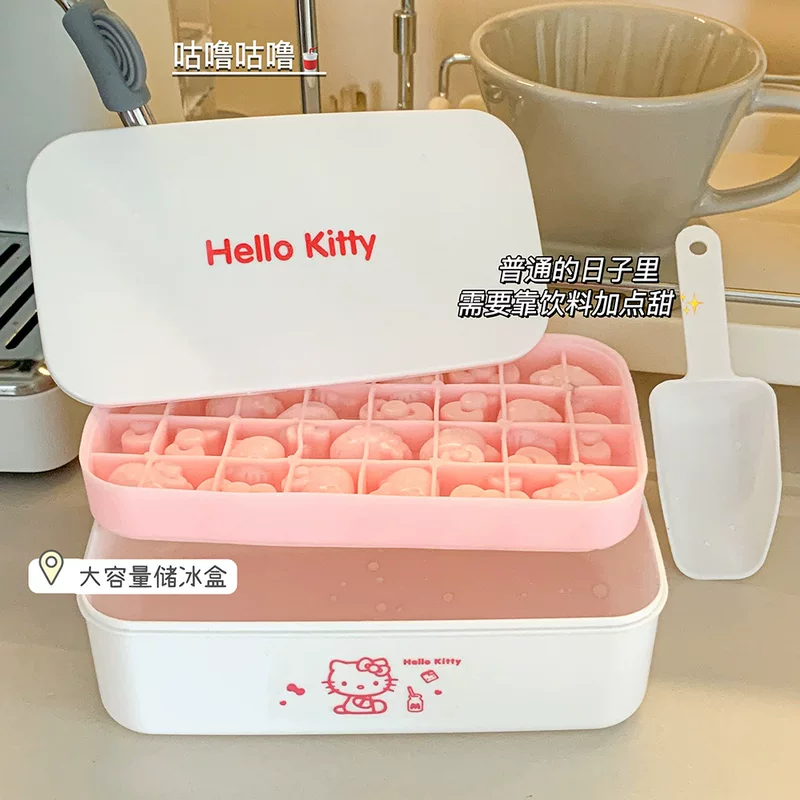 Hello Kitty, silicone mold, cartoon ice cubes