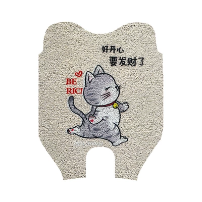 Electric vehicle foot mat: New National Standard Electric Motorcycle Waterproof - happy-kitten-mavericks-f200