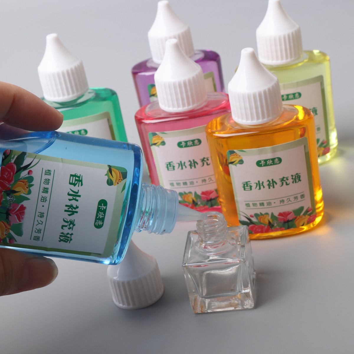 60ml Car Air Freshener Refill Essential Oil Fireless Aroma Diffuser Summer Special High-End Hanger Ornament Interior Refill