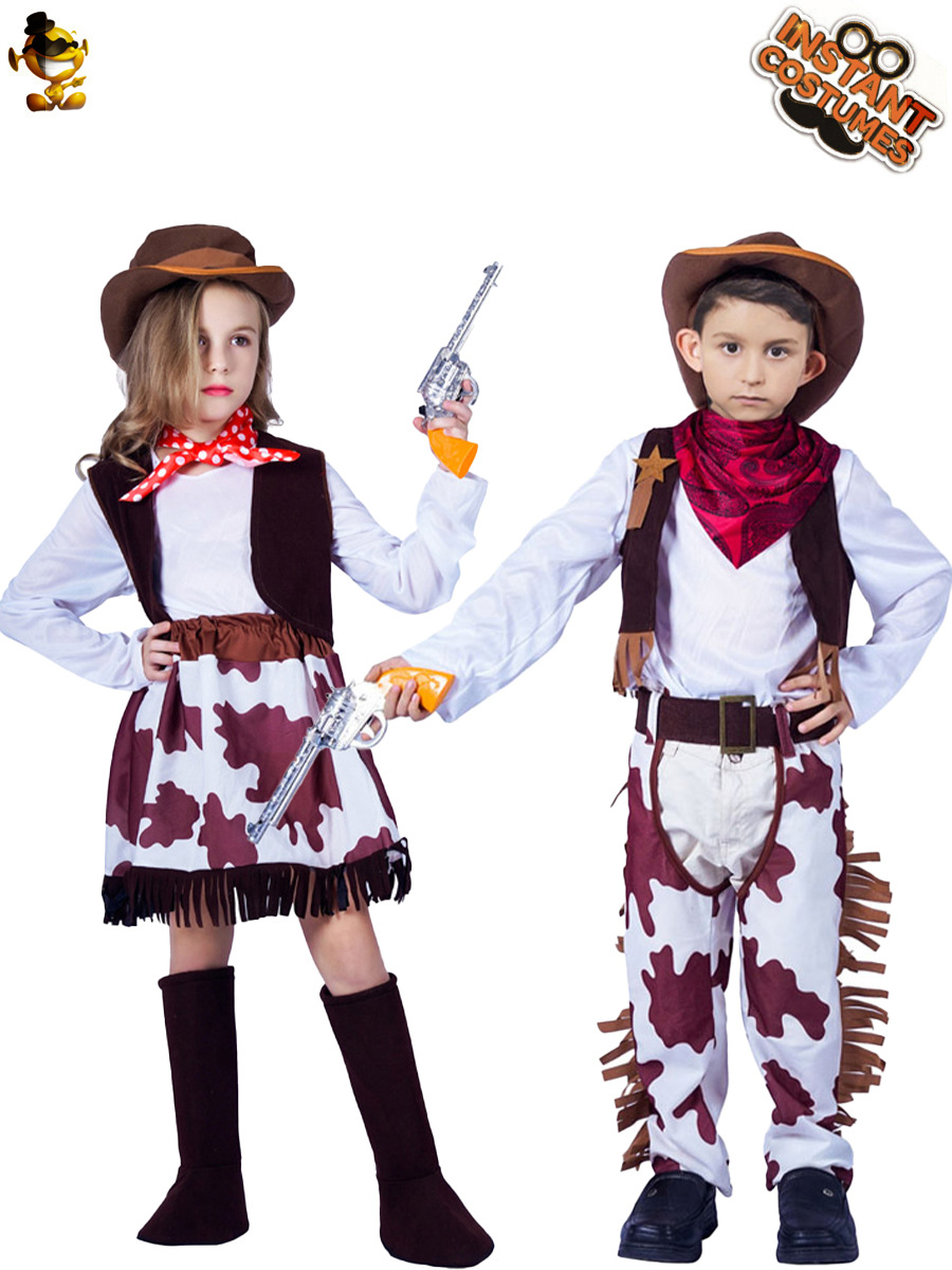 Los niños lindos de Mezclilla Occidental ropa niñas falda Denim chicos ropa Cosplay rendimiento la etapa image 1