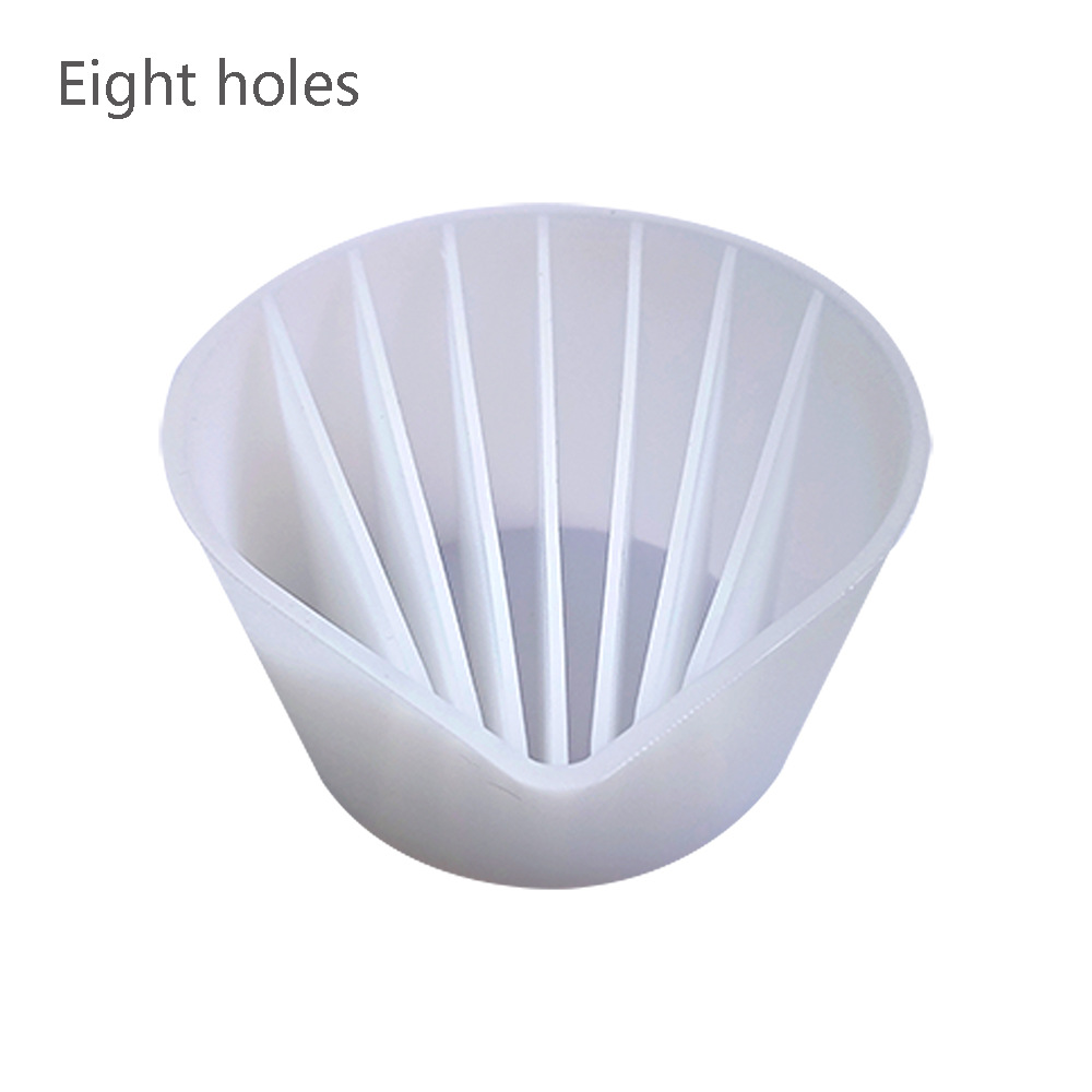 678-hoyos de goma de silicona taza de mezcla de silicona de color mezclado taza de goma de color DIY mezcla multifuncional taza de silicona