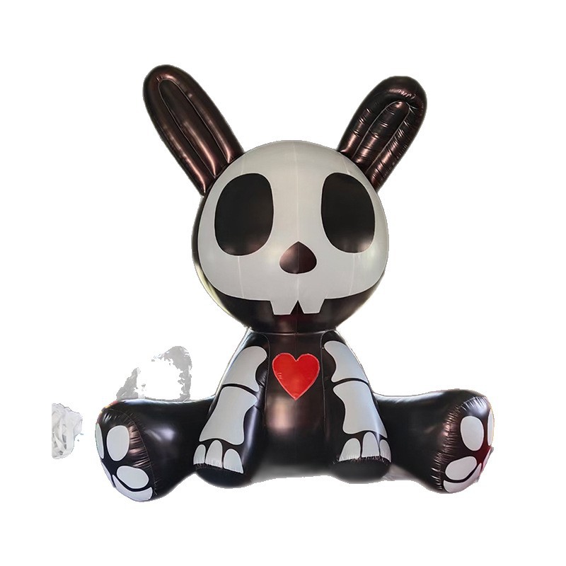 Fantasmas de dibujos animados luminosos calabaza aire modelo Halloween carnaval patio diseño calavera bruja inflable LED aire modelo