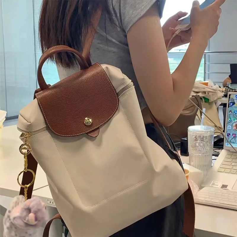 High-Quality Dragon Inlaid Bag 70Th Anniversary Backpack Nylon School Bag Waterproof Foldableing Casual Lightweight Women's School Bag Backpack