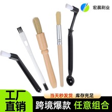 咖啡刷清结刷木柄毛刷咖啡布粉针清洁软毛刷尼龙刷子咖啡扫粉刷子
