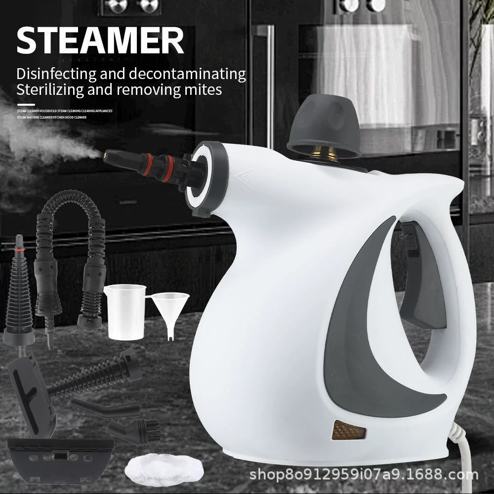 Пароочиститель высокого температуры и высокого давления, кондиционер, кухонная вытяжка, масляные пятна, бытовая техника, 1050 Вт, дезинфекция, чистка, красота, Великобритания и Европа