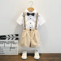 Детское платье Летний школьный стиль для мальчиков костюм с короткими рукавами шорты для детей