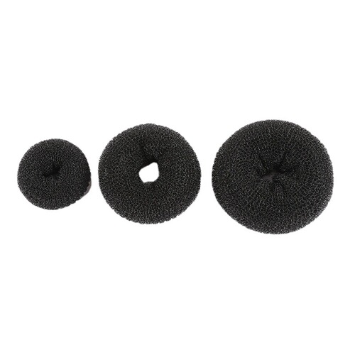 French-style donut-shaped versatile bun head tool, European and American bun hair curler, black bob hair curler wholesale