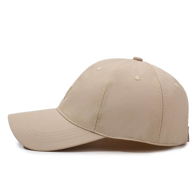 Quick Drying Baseball Cap For Men Women's Thin Casual Outdoor Fishing Sun Hat Curved Brim Round Top Duckbill Cap Sun Protection_voghion.com