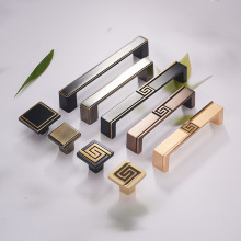 新款锌合金门把手现代简约中式古铜仿古衣柜橱柜家具五金拉手