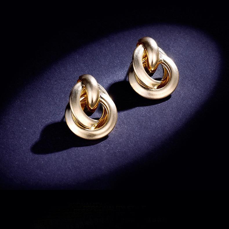 Retro Solid Color Alloy Plating Womenu0027S Drop Earrings 1 Pair