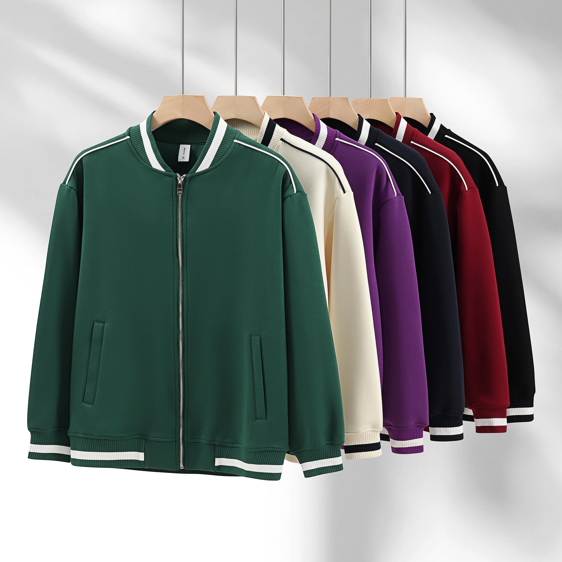 秋冬季棒球服卫衣印logo团队班服校服套装外套培训保暖刺绣男