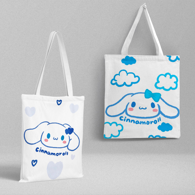 Bolsa de lona Sanli Gull pequeña fresca y simple estilo ins versión coreana hermosa bolsa de hombro bolsa de compras portátil al por mayor