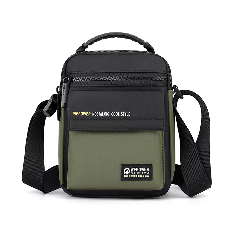 Wepower nuevos hombres casual simple bolso de hombro portátil de gran capacidad de almacenamiento bolsa de mensajero bolso de negocios
