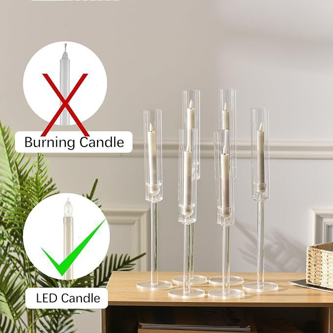Nuevo candelabro acrílico transparente de tres piezas de decoración de la ventana de la fiesta de bodas salón de bodas de la mesa principal del hotel