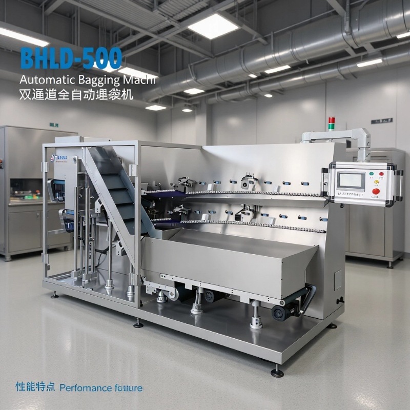 全自动双通道高速精准一体化设计304不锈钢材质光电感应理袋机