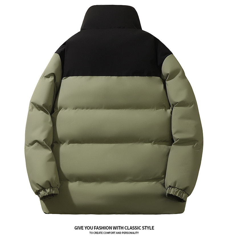 Men's Puffer Jacket - Thickened Standing Collar Autumn Winter Coat_voghion.com