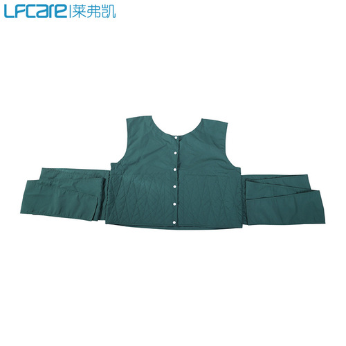 Lefkai Anti-Agitation Elderly Restraint Garment Bed Restraint for Patients Wheelchair Restraint Suit Trunk Fixator One Size