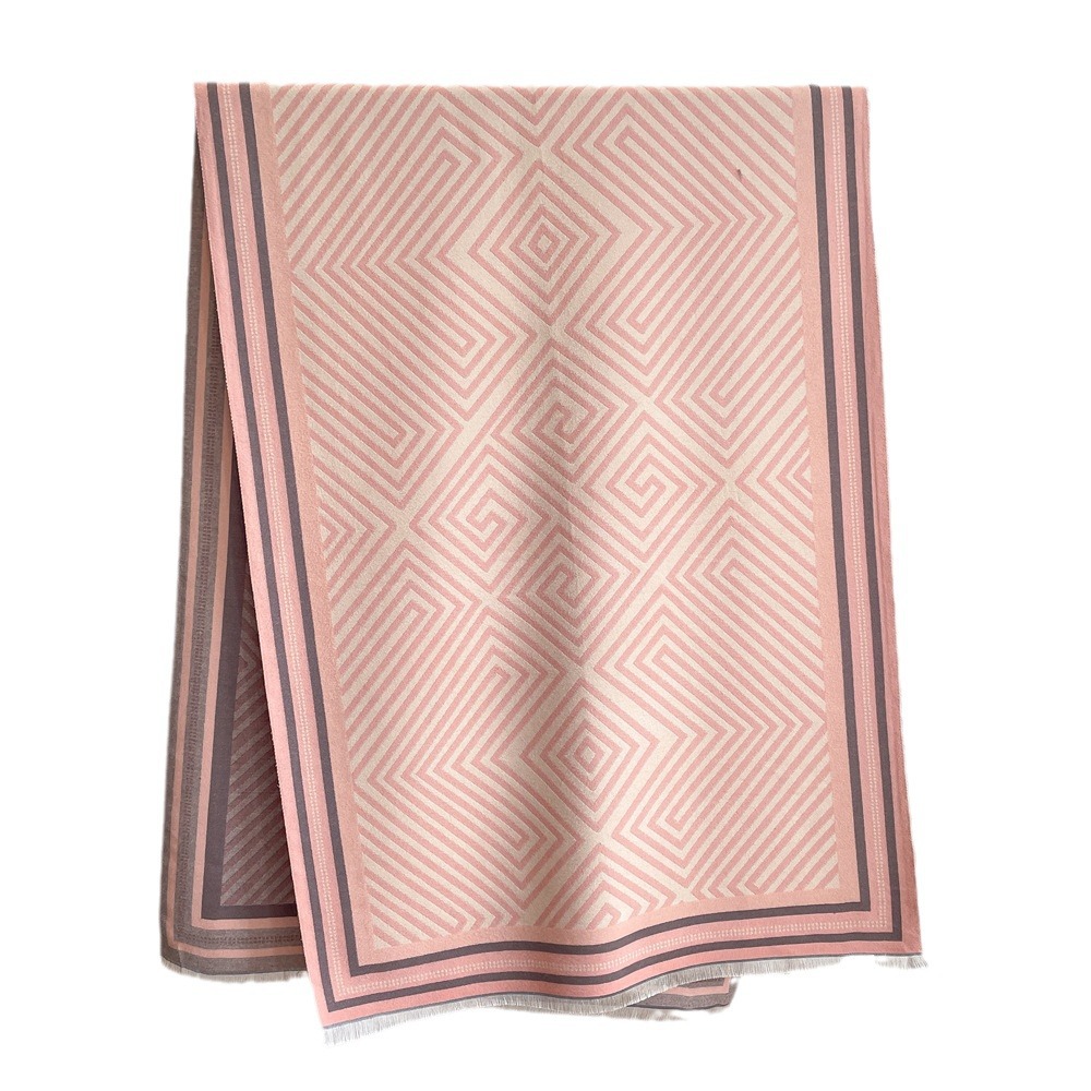 Bufanda de longitud media versátil para mujer, chal de Cachemira de imitación, Edición coreana, Otoño/Invierno, 2023_voghion.com