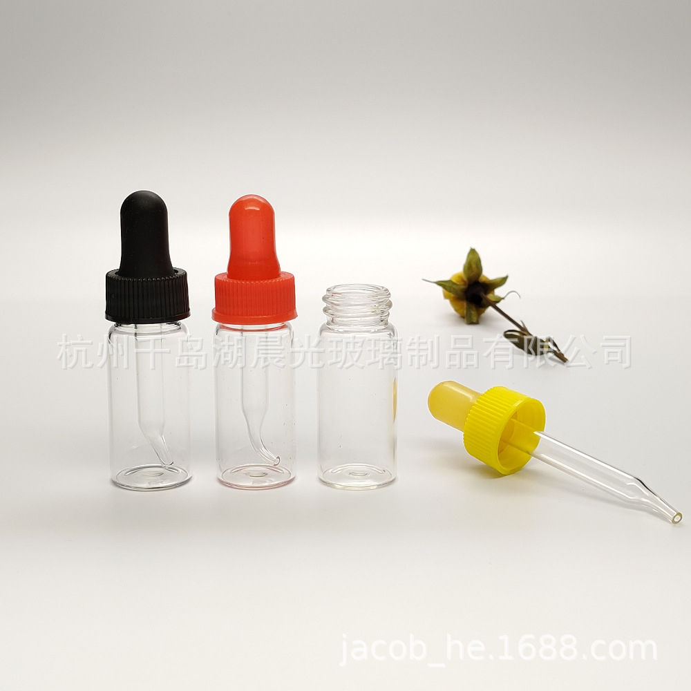 【厂家供应】玻璃试剂瓶滴管瓶含滴管胶头可以用于盛装精油