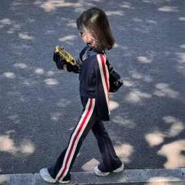 童装女童套装春秋装2026新款女大童儿童运动外套休闲裤子潮