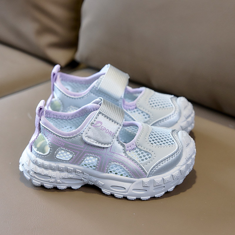 2026 sandalias de verano para niños respirables coreanos zapatos casuales de malla zapatos de playa zapatos deportivos en stock al por mayor image 4
